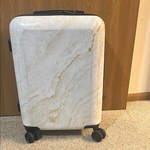 *Carry on *CalPak Marble Rolling Suitcase